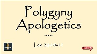Leviticus 20:10 Defines Adultery and Supports Polygyny