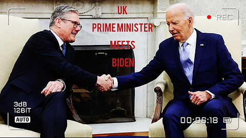 JUST IN: U.K Prime Minister Keir Starmer visits Joe Biden