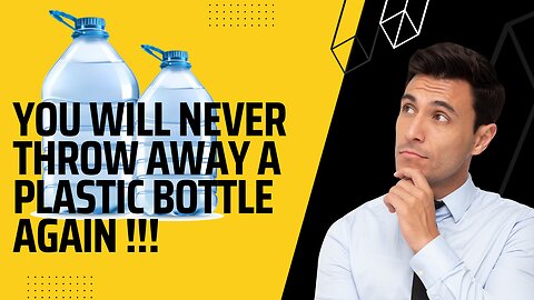 AFTER LEARNING this SECRET, you will never throw away a plastic bottle!Cool idea