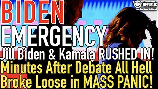 EMERGENCY! Jill Biden and Kamala RUSHED IN! Minutes After Debate All Hell Broke Loose in MASS PANIC!