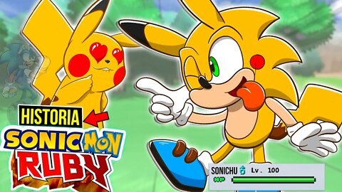 SONIC ganhou um JOGO POKEMON 😂| HISTORIA SONICMON RUBY