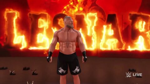 First BLOOD match Brock Lesnar vs Austin Theory WWE 2K22