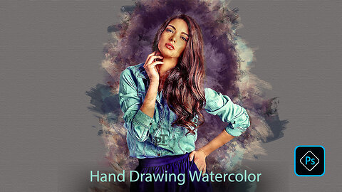 Hand Drawing Watercolor Action FREE for Photoshop