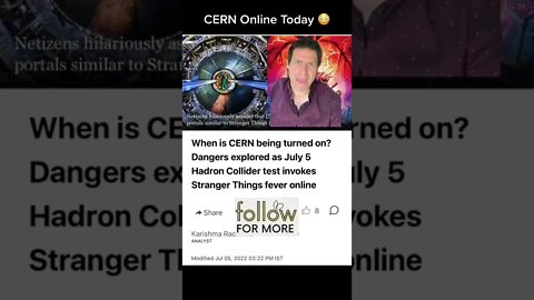 CERN Boosts To New Maximum Today 😳 #mandelaeffect #cern #shorts #lol