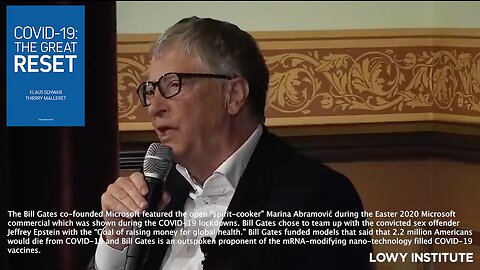 The Great Reset | "The Current Vaccines Are Not Infection Blocking, They Are Not Broad So When New Variants Come Up You Lose Protection and They Have Very Short Duration Particularly In the People That Matter." - Bill Gates