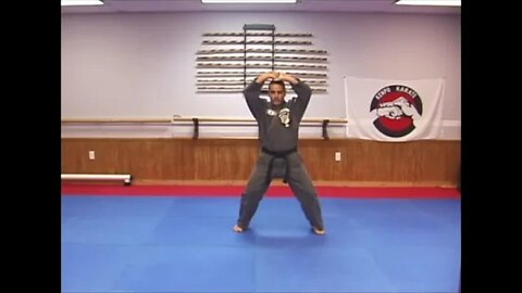 An example of the American Kenpo form Short Form 4
