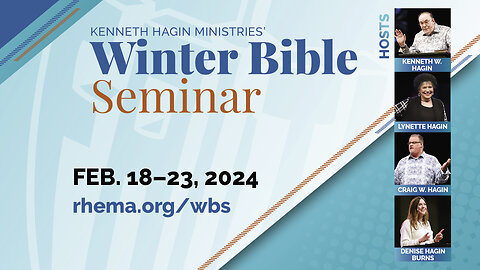 24.02.18 | Sun. 6pm | Pastor Kenneth W. Hagin | Winter Bible Seminar
