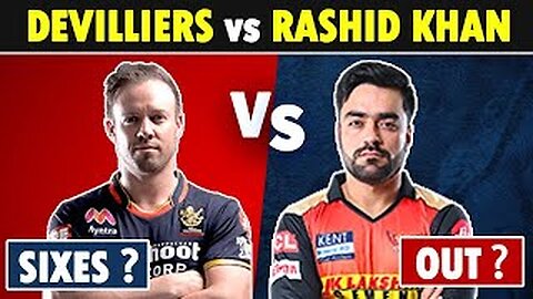 Ab De Villers vs Rashid khan Best bowling