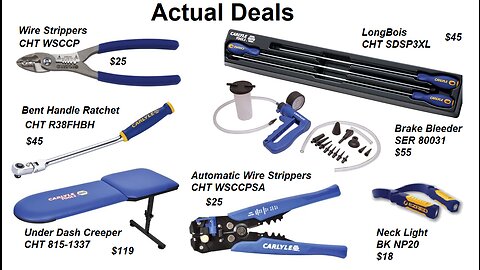 Napa / Carlyle Tools "Real Deals" Flyer October - December 2023