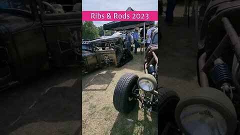 2023 Ribs and Rods. Tracked Rat Rod with a cummins.. yes please! #ratrod #hotrod #carshow