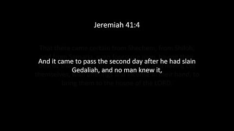 Jeremiah Chapter 41