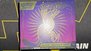 Opening a Pokemon Violet Elite Trainers Box