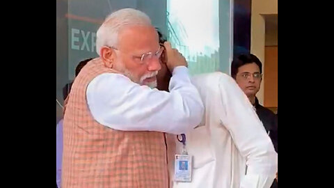 WATCH when PM Modi consoled a crying ISRO Scientist on reaching MOON.