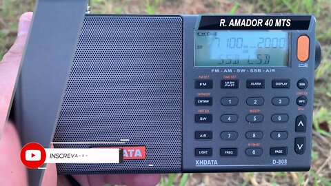 Radio listen Limeira SP - Amateur radio 40 meter band + air band, with XHDATA EP 11