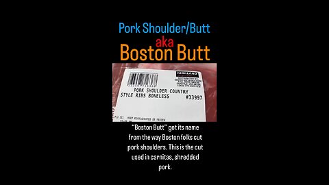 Boston Butt/ Pork Shoulder