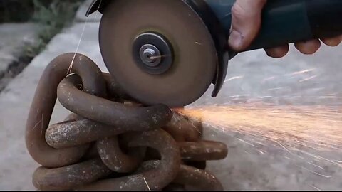 Forging a WAKIZASHI out of Rusted Iron CHAIN | Iron to knife 🗡️ | Experiments