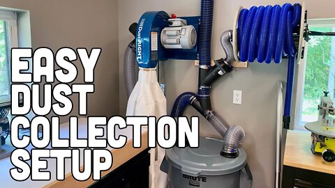 Easy Dust Collection Setup - My Dream Workshop