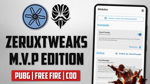 ZeruxTweaks M.V.P EDITION | +PERFORMANCE para seu Android | MELHORE O FPS NO PUBG, FREE FIRE E COD!