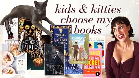 Kids & Kitties choose my books | bonus perfume-themed VLOG | april books