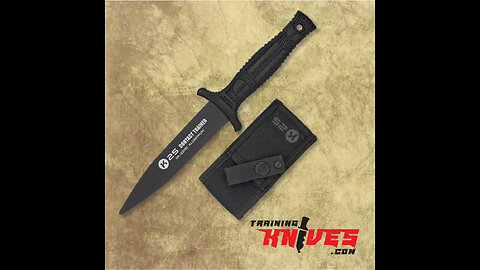 K25 Contact Black Aluminum Rubber Handle Dagger Trainer 32191