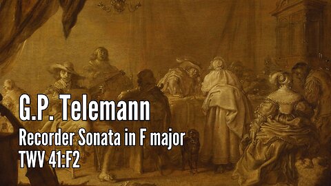 G.P. Telemann: Recorder sonata in F major [TWV 41:F2]