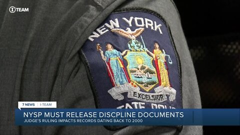 I-TEAM: New York State Police must release discipline documentation