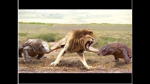 Aghast! The Brutal Moment When the Fierce Lion Couldn't Avoid The Giant Lizard Bites| Wildlife 2023