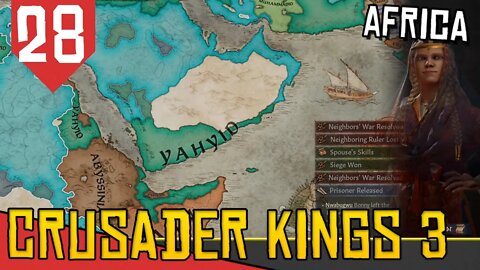 Blitz de WAKANDA na AFRICA - Crusader Kings III Daura #28 [Gameplay PT-BR]