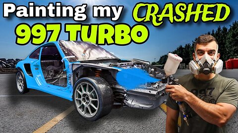 REBUILDING a Crashed Porsche 997 Turbo Race Car - PAINTING IT MYSELF