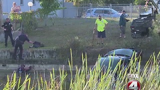 Cape Coral home break in, suspected car involved left in canal