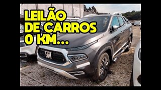 LEILÃO DE CARROS 0KM NO DIA 10/09/2021 COM LANCE INICIAL DE R$ 21.600,00 *leilão de seguradora*