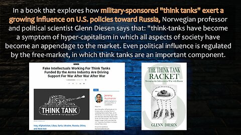 The influence of "think tanks" on U.S. policy towards Russia.