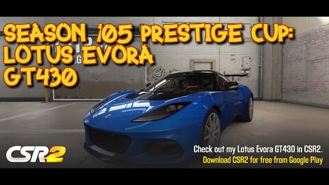 LET'S RACE THE SEASON 105 PRESTIGE CUP CAR: The Lotus Evora GT430 - CAR SETUP