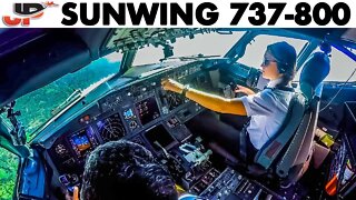 Piloting Boeing 737 into Puerto Plata | Cockpit Views