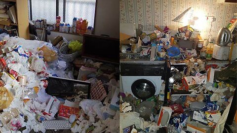 A house that had'nt been cleaned for ten years 😨🤯🤮
