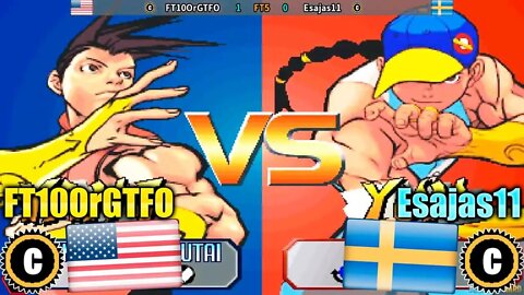 Street Fighter III 2nd Impact: Giant Attack (FT10OrGTFO Vs. Esajas11) [U.S.A. Vs. Sweden]