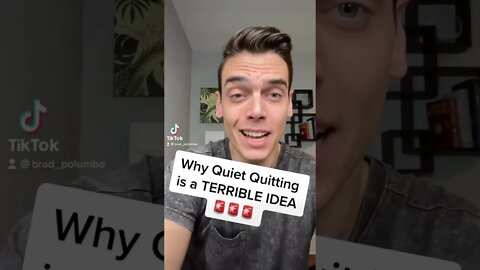 🚨🤦🏻‍♂️ Why ‘Quiet Quitting’ is a TERRIBLE IDEA | #quietquitting #shorts
