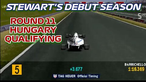 Stewart's Debut Season | Round 11: Hungarian Grand Prix Qualifying | Formula 1 '97 (PS1)