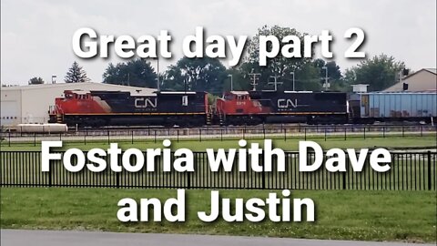 Fostoria Ohio Railfan park with Dave and Justin part 2