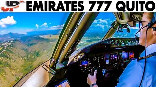 EMIRATES🇦🇪 Boeing 777 Landing at Quito🇪🇨 + Pilotsview Landing