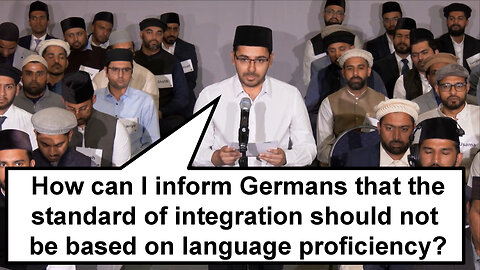 How can I inform Germans that standard of integration should not be based on language proficiency?