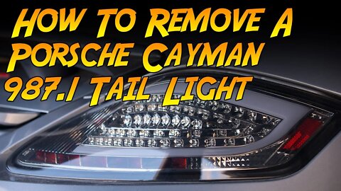 How to remove a Porsche Cayman 987 (987.1) Tail Light. Ratchet wrench link in the description below.