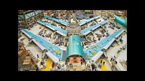 Amazing airplane building & assembling process in factory