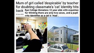 Rye College teacher threatens 12 year olds with expulsion for thinking there are only two sexes,