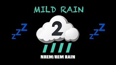 LVL 2 🌧 MILD RAIN [BLACKSCREEN] NREM/REM Rain Sleep Cycle Enhanced for Optimum Sleep @Meditate-Me