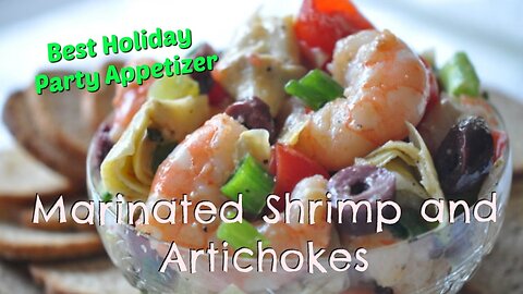 BEST Easy Shrimp Appetizer - Marinated Shrimp Recipe with Artichokes