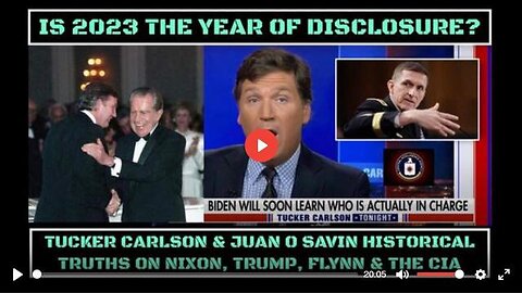 UCKER CARLSON: JUAN O' SAVIN HISTORICAL TRUTHS ON NIXON, TRUMP, FLYNN & THE CIA