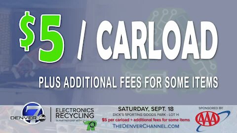 Recycle your electronics at the Denver7 Electronics Recycling Drive