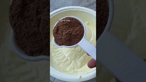 How to Make Home Made Milo Ice Cream good for any party or celebration | #shorts