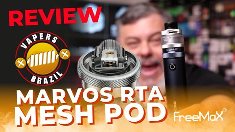 FreeMax Marvos RTA Mesh - Novidade !!! Esse eu nunca tinha visto !!! - Review PTBR